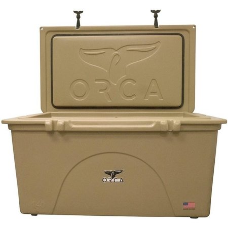 ORCA Cooler, 140 qt Cooler, Tan, Up to 10 days Ice Retention ORCT140